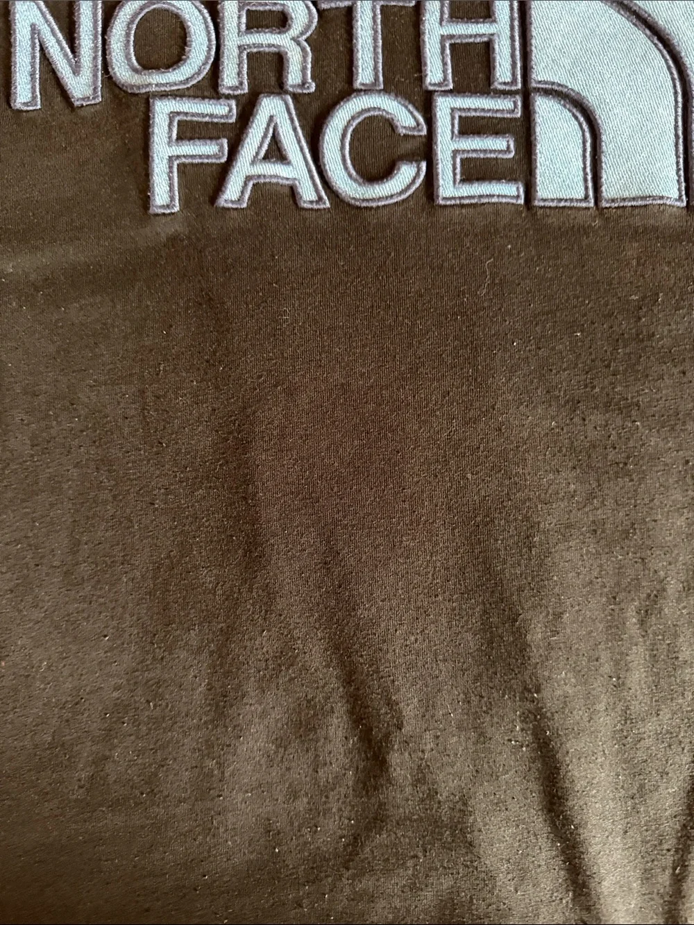 The North Face Black Short Sleeve Tee with Blue Logo | Men's Medium